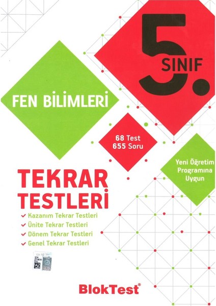 5. Sınıf Fen Bilimleri Tekrar Testleri 2019