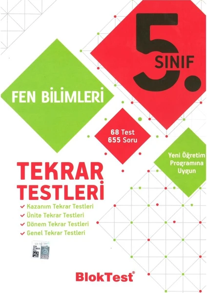 Tudem Yayınları 5. Sınıf Fen Bilimleri Tekrar Testleri 2019