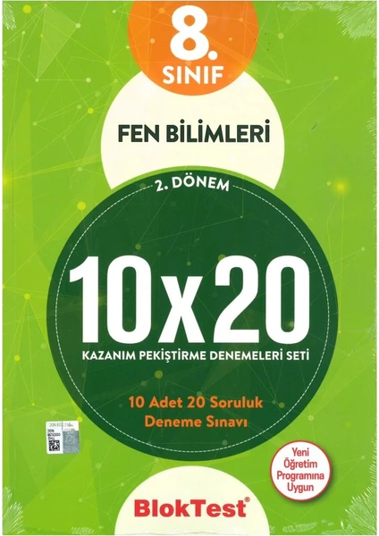 Tudem Yayınları Bloktest 8. Sınıf Fen Bilimleri 10X20 Kap Deneme.(2. Dönem) 2019