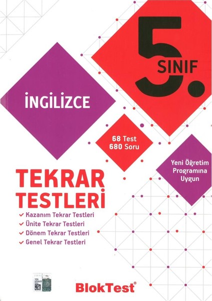 5. Sınıf İngilizce Tekrar Testleri 2019