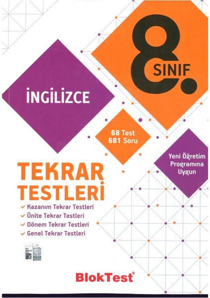 Tudem Yayınları Bloktest 8. Sınıf İngilizce Tekrar Testlerı 2019