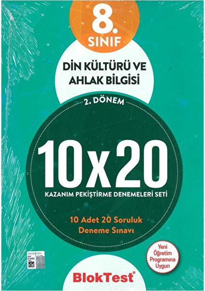 Tudem Yayınları  Bloktest 8. Sınıf Din Kültürü 10X20 Kap Deneme.(2. Dönem) 2019