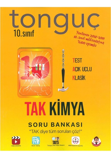 Tonguç Akademi 10. Sınıf Tak Kimya Soru Bankası