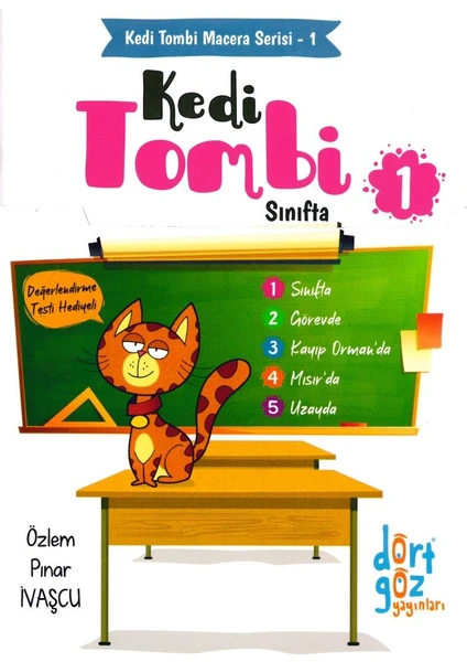 Dörtgöz Yayınları Kedi Tombi Macera Serisi -1 ( 5 Kitap ) Set