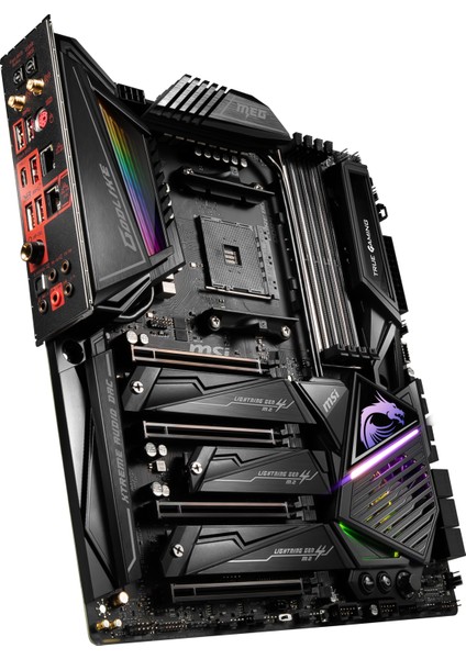 MEG X570 GODLIKE AM4 DDR4 4800 mhz (Oc) 3 x M.2 USB 3.2 WIFI 2 x LAN RGB EATX Anakart