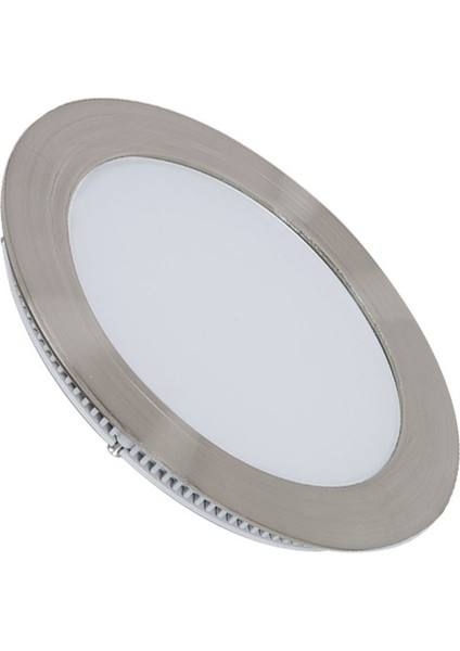 3W Panel LED Slim Yuvarlak Spot 3000K Gunışığı Inox Gövde 261321