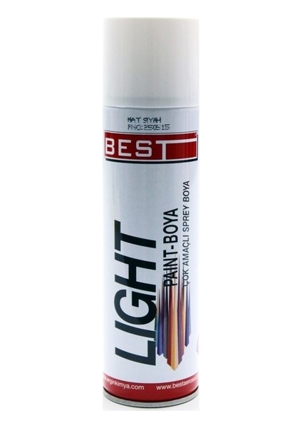 Mat Siyah Sprey Boya 250 ml