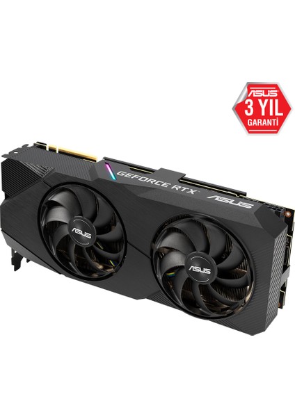 Dual GeForceRTX 2070S EVO OC 8GB 256Bit GDDR6 (DX12) PCI-E 3.0 Ekran Kartı (DUAL-RTX2070S-O8G-EVO)