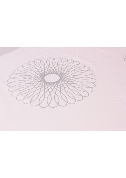 Koton Beyaz Gümüş Gri Helezon Desen Dikdörtgen Masa Örtüsü fiyatları