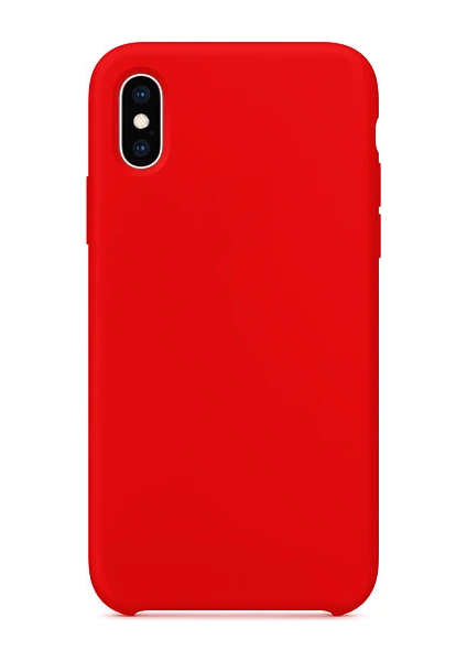 Case 4U Apple iPhone XR Kılıf Silikon Arka Kapak Kırmızı