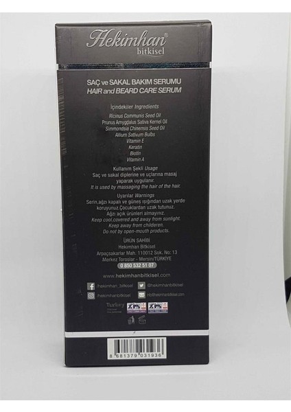 Saç Sakal Bakım Serumu 100 ml fiyatları