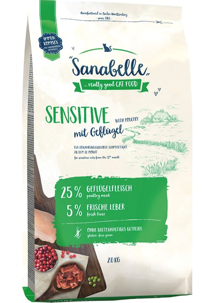 Sensitive With Fresh Poultry Kedi Maması 2 kg