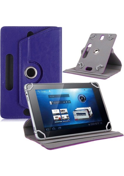 8" Tabletler Için Universal Döner Standlı Kılıf