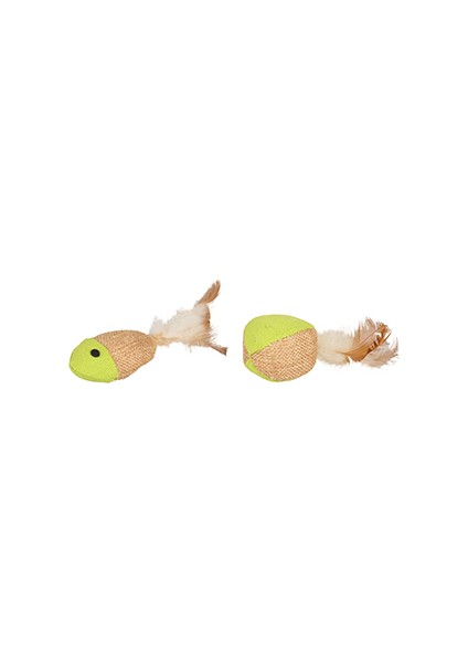 Juty Balık ve Top Şekilli Kedi Oyuncağı