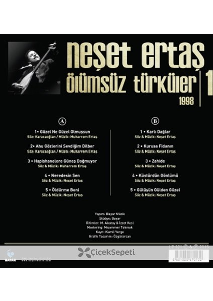 Neşet Ertaş - Ölümsüz Türküler 1 (1998) - Ölümsüz Türküler 2 (1999) - Plak Seti