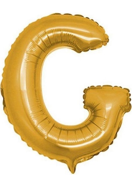 G Harf Altın Folyo Balon 16 inç - PartiPan