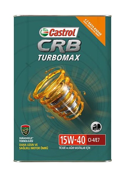 CRB Turbomax 15W-40 CI-4 18 Litre Motor Yağı ( Üretim Yılı: 2023 )