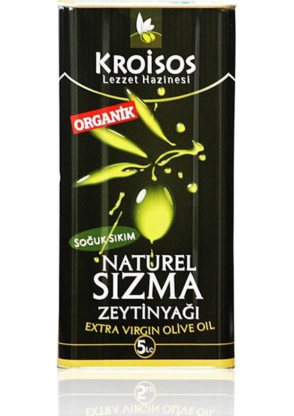Soğuk Sıkım Organik Zeytinyağı 5 lt