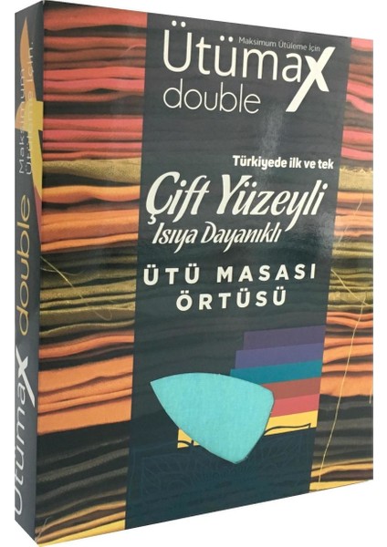 Double Isıya Dayanıklı keçeli(çift yüzeyli)Ütü Masası Örtüsü