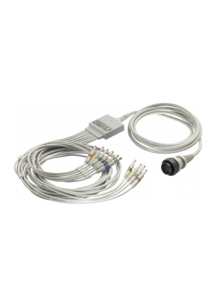 Medi̇alp Cardioline Ekg Kablosu Yuvarlak Soket 16 Pinli Iec Banana Uçlu