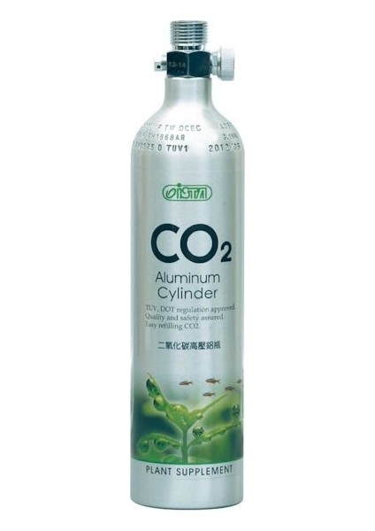 Vanalı Alüminyum Co2 Tüp 0,5 Lt