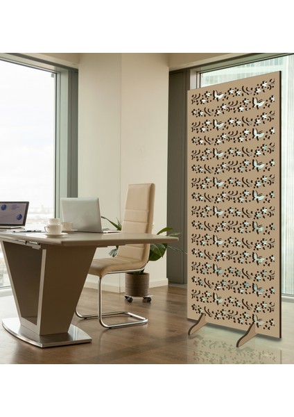 Liar Ahşap Seperatör (Paravan) - KSP-03 - (10 mm) - (69 cm x 139 cm) - (Ham)