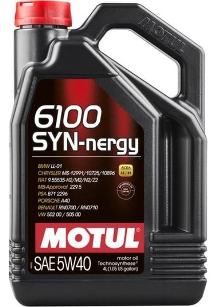 6100 Synergy 5W-40 4 Litre Motor Yağı ( Üretim Yılı: 2023 )