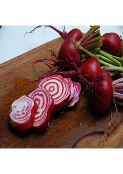 İdeasepet Naturel Kırmızı Beyaz Chioggia Pancar Tohumu (50 Tohum)