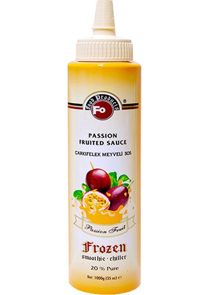 Passion Fruit Çarkıfelek Frozen Meyve Püresi 1000 gr
