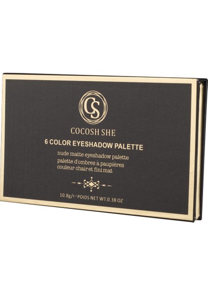 Nude Matte Eyeshadow 6'lı Göz Farı Paleti, Yüksek Pigmentasyon, Topaklanmaz, Kolay Dağılım