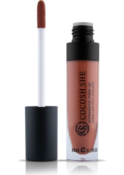 Professional Make Up Long Lasting Lipgloss Who Lipstick Ruj 04 Cinnamon