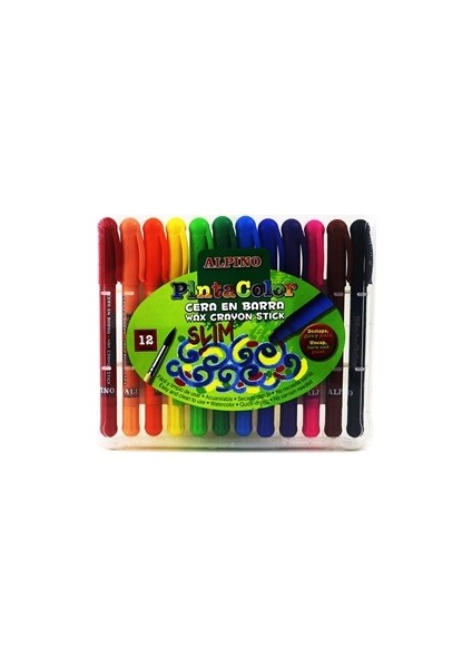 Alpıno PX-000112 12 Renk Sılky Crayon