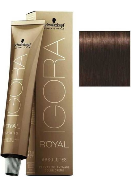 Igora Royal Absolutes Saç Boyası 4-60 Kahve Doğal Çikolata 60 ml