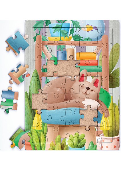 King Of Puzzle Mutluluk Ahşap Puzzle 35 Parça (Xxxv-18)