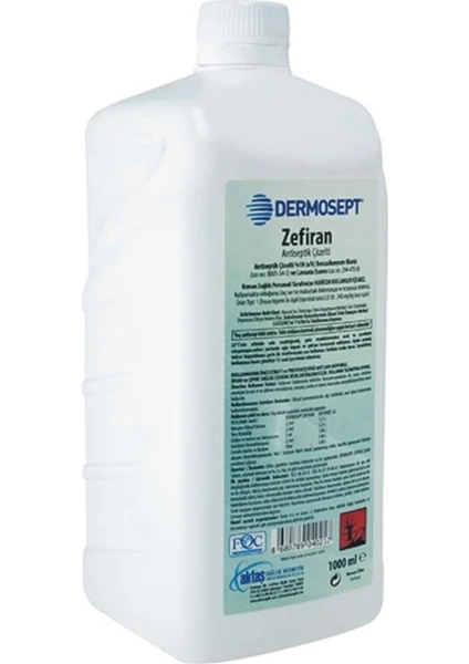 Dermosept Zefiran Çözelti 1000 ml Antiibakteriyel