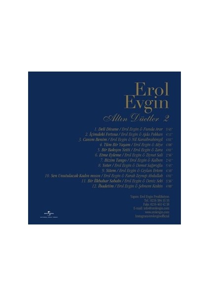 Erol Evgin  - Altın Düetler 2 (CD)