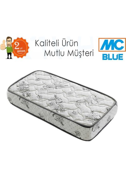 Mc Blue Jakarlı Kumaş  Yaylı Yatak Lüx Soft  Yaylı Yatak 90 x 140 cm