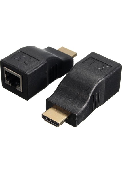 Hdmi Extender 30 Metre Uzatma Adaptörü Cat5 Cat6