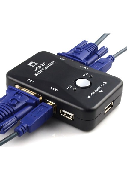 Triline 2 Port Usb Kvm Switch 2Pc Tek Monitör Kontrol