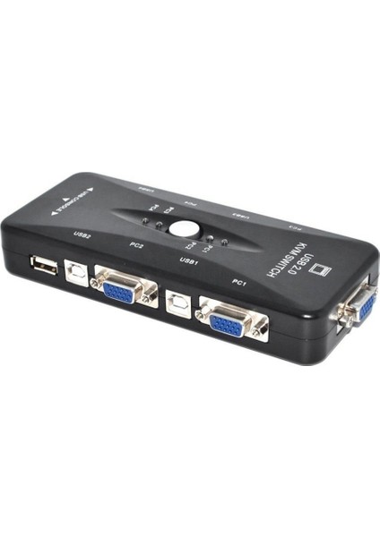 4 Port Usb Kvm Switch 4Pc Tek Monitör Kontrol