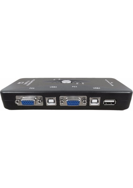 4 Port Usb Kvm Switch 4Pc Tek Monitör Kontrol