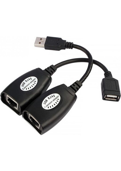 Triline Usb2.0 Rj45 Extender Uzatma Kablosu Cat5-Cat6 Uzatıcı