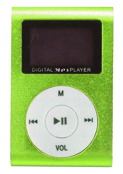 Dijital Ekranlı Mp3 Player - Yeşil