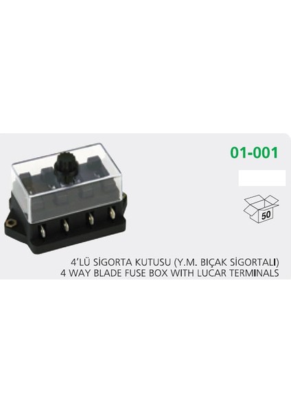 Sigorta Kutusu 4 Girişli Ym