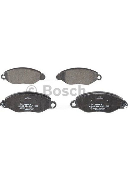 Fren Balatası Ön 168Mm Transıt 2.0 Dı 2.4Dı 00
