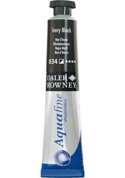 Aquafine Tüp Suluboya Aquafıne 8Ml Ivory Black