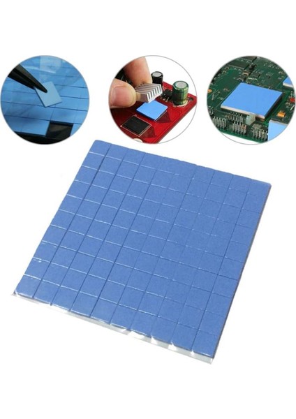 Termal Pad Ped Soğutucu Silikon Pad 1.5 mm Kalınlık 2 x 2 cm 100 Adet