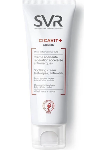 Cicavit+ Soothing Cream Onarıcı Krem 40 ml