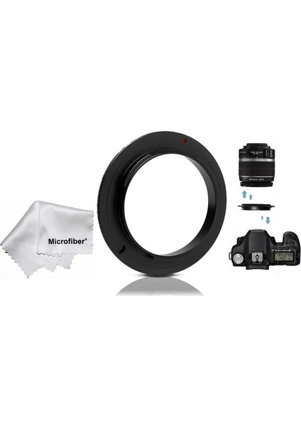 Canon 760D 800D 100D - 18-55MM Için Macro Makro Ters Lens Objektif Adaptörü