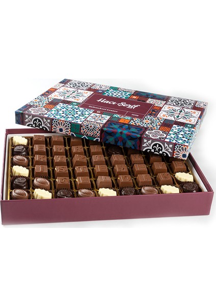 Kız İsteme Çikolatası 635g (Motif Desenli Kutu)